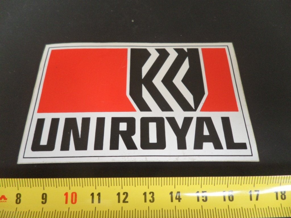 sticker UNIROYAL banden, Ophalen of Verzenden, Zo goed als nieuw