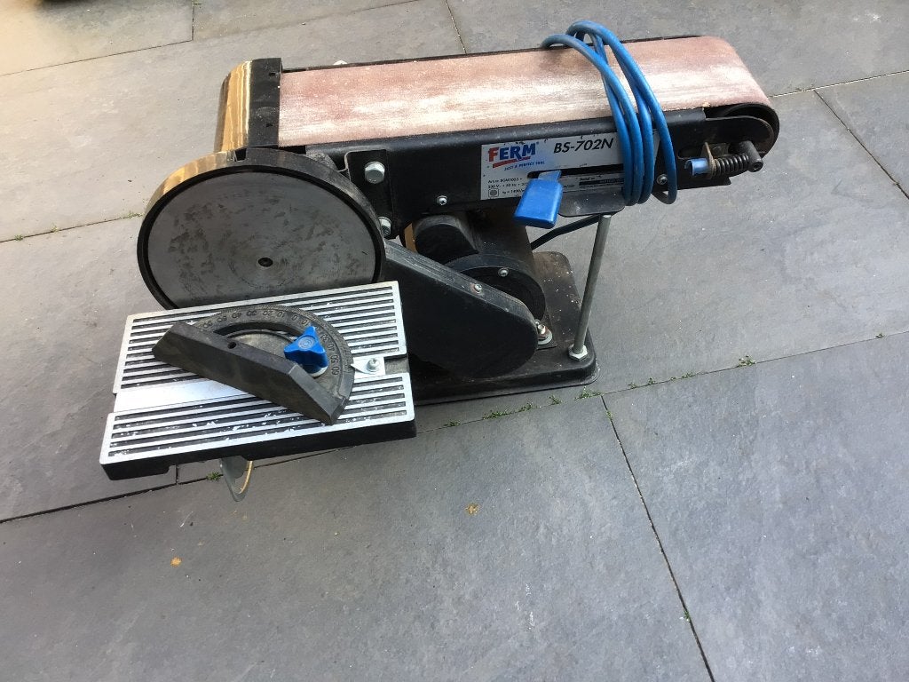 Bandschuurmachine, Ophalen, Gebruikt, 1200 watt of meer, Bandschuurmachine