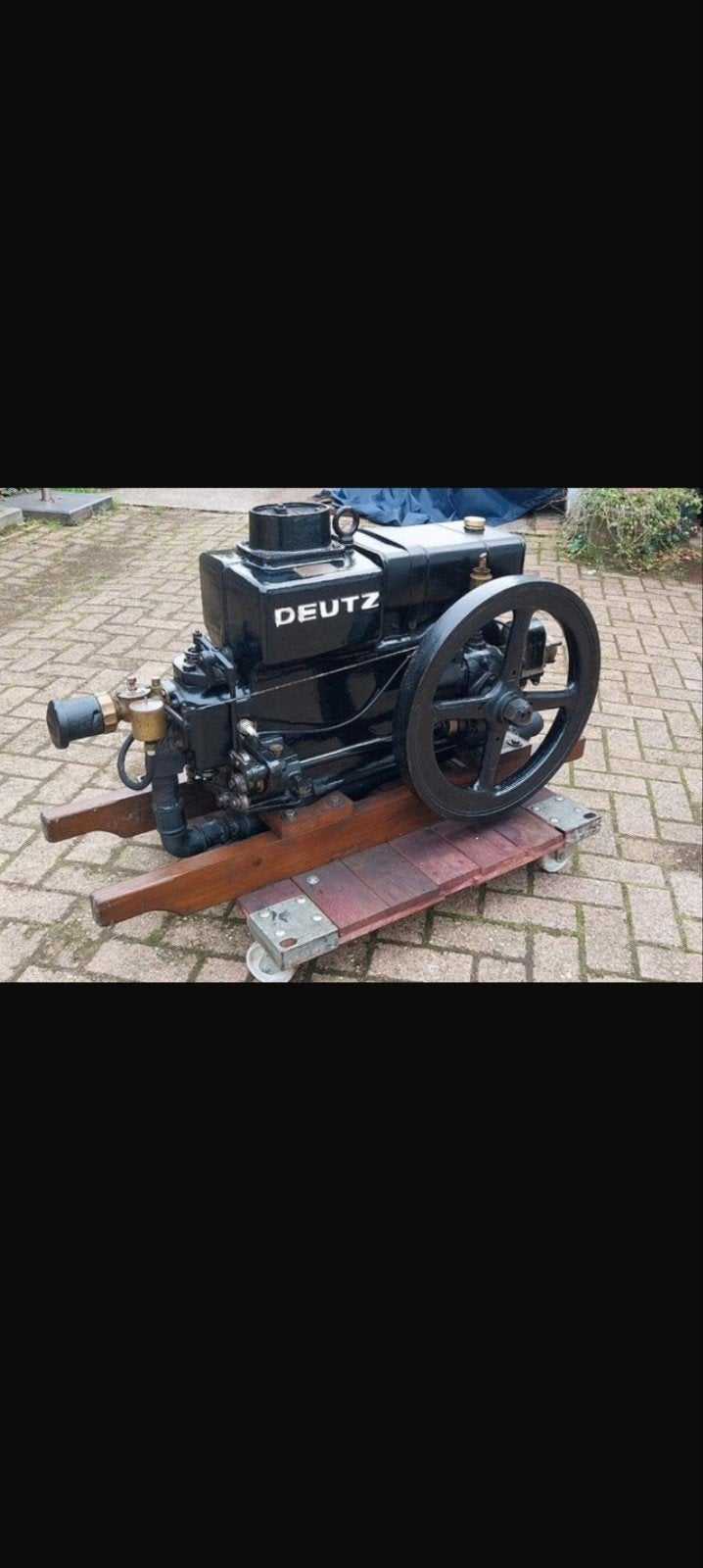 deutz MA316 stationaire motor antiek oud scheepsmotor, Ophalen