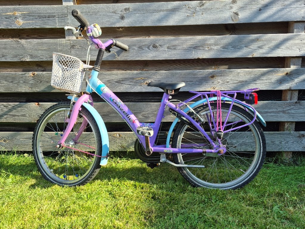 Meisjesfiets 20 inch Gazelle, Ophalen, Terugtraprem, Gebruikt, Handrem