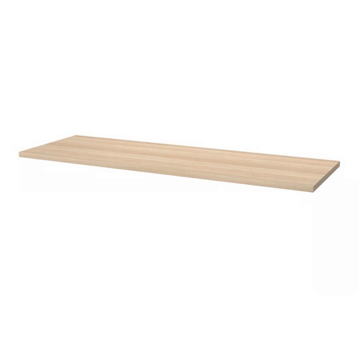 MOET WEG!! IKEA bureaublad 200x60cm eiken kleur met 5 poten, Ophalen, Gebruikt, Spaanplaat of MDF, Bruin