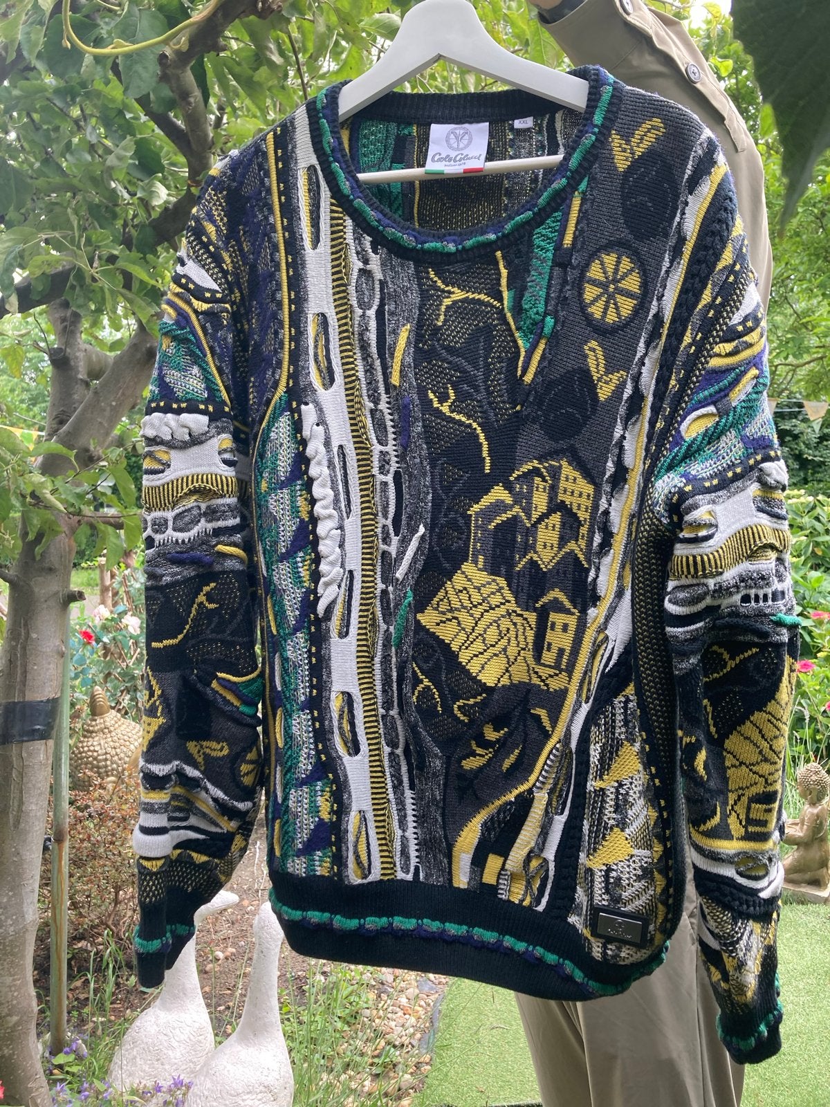 Vintage Carlo Colucci Trui XXL - Uniek Design, Kleding | Heren, Truien en Vesten, Zo goed als nieuw, Overige maten, Overige kleuren