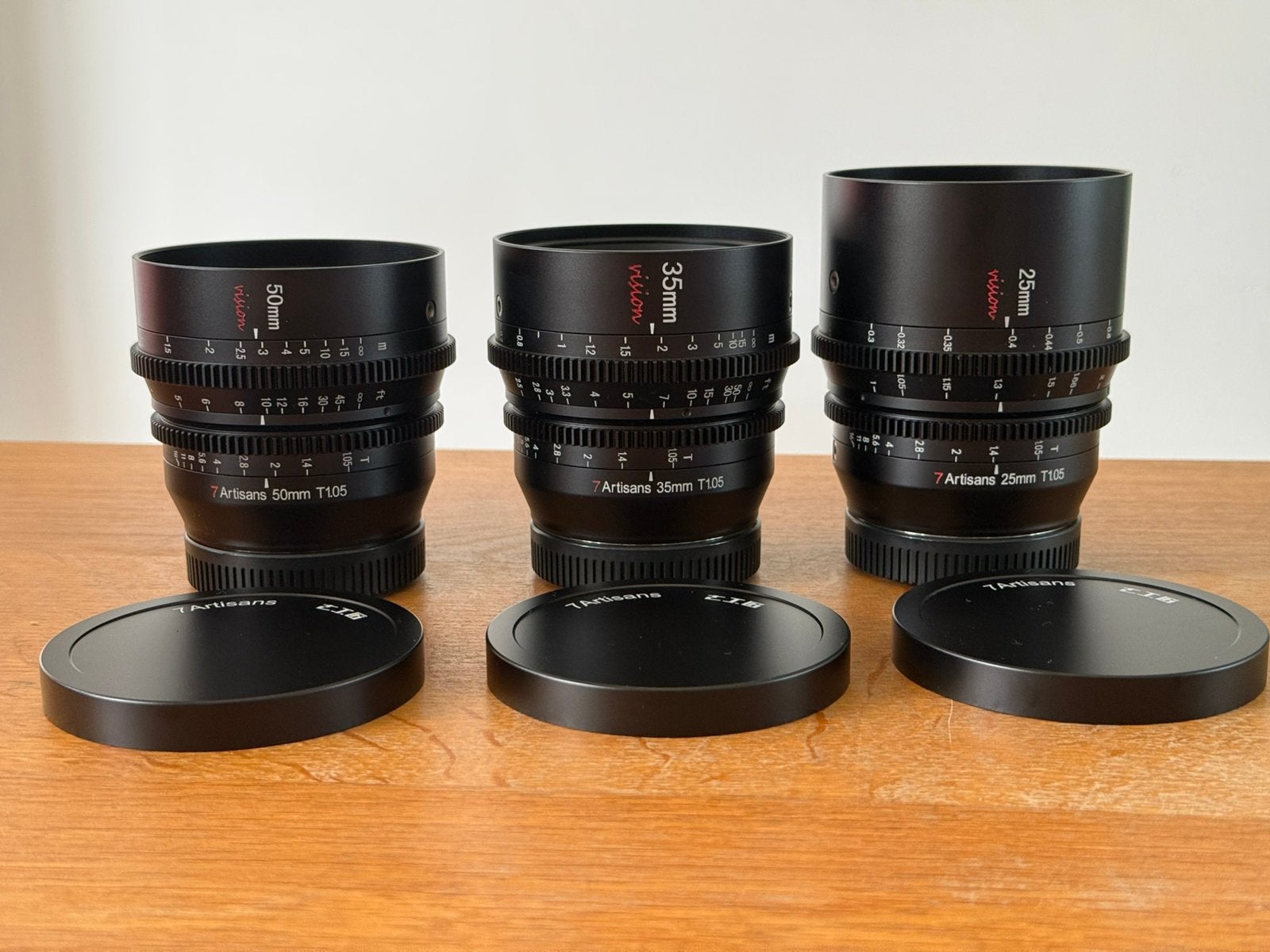 7Artisans Vision R mount lenzen - 50mm, 35mm, 25mm, Ophalen of Verzenden, Zo goed als nieuw, Standaardlens