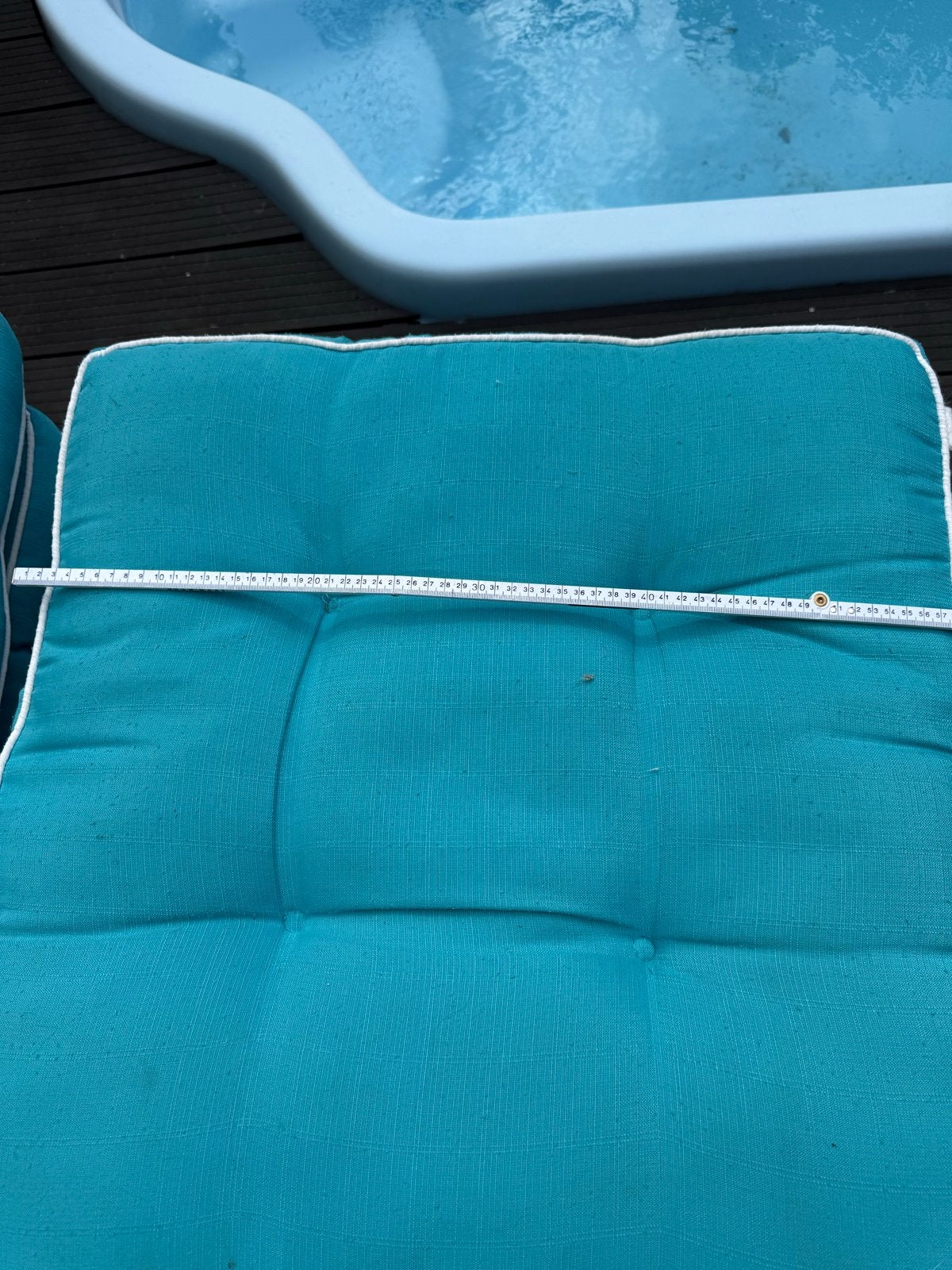 Hartman tuinkussens aqua blauw (14 stuks), Ophalen of Verzenden, Gebruikt