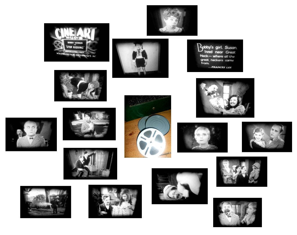 8mm film STOP KIDDING -1928 comedy Bob Vernon N8 mooi, Ophalen of Verzenden, 8mm film