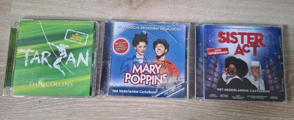 CD Tarzan, Mary Poppins en/of Sister Act, Ophalen of Verzenden, Zo goed als nieuw