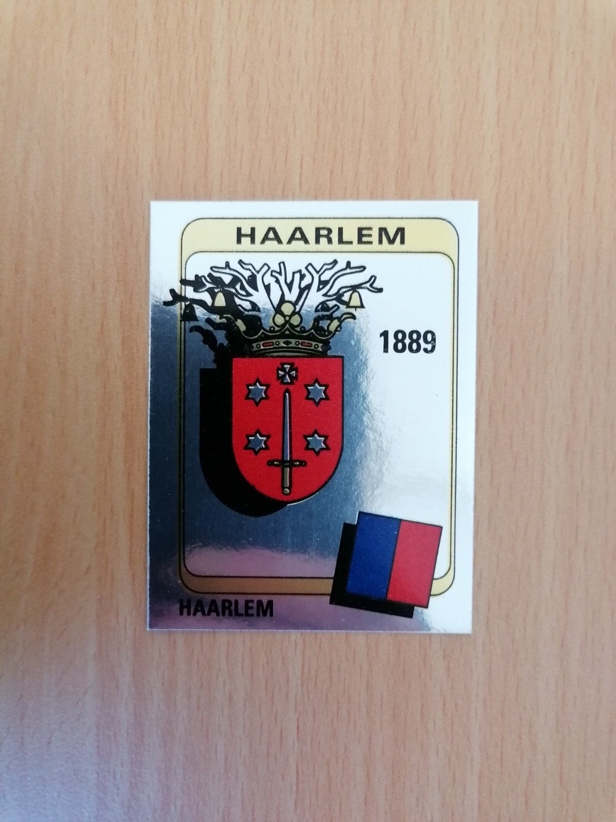 Panini Voetbal 84 #158 Haarlem embleem., Ophalen of Verzenden, Zo goed als nieuw, Ajax, Poster, Plaatje of Sticker