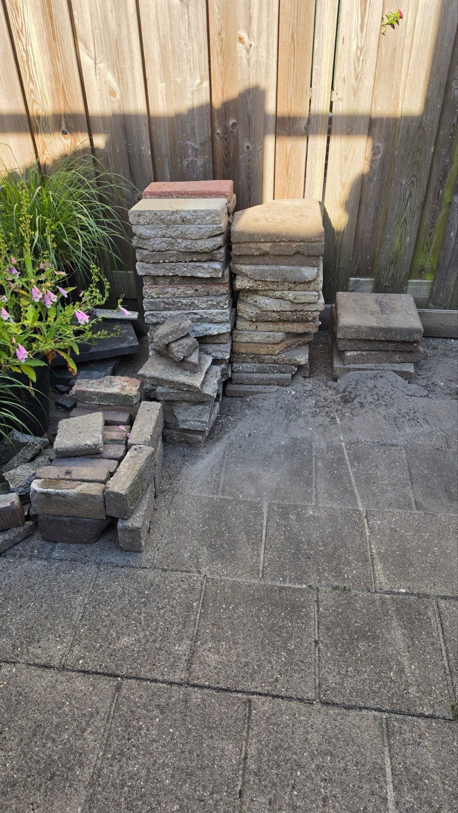 30x30 tegels, Ophalen, Gebruikt, Beton, Terrastegels