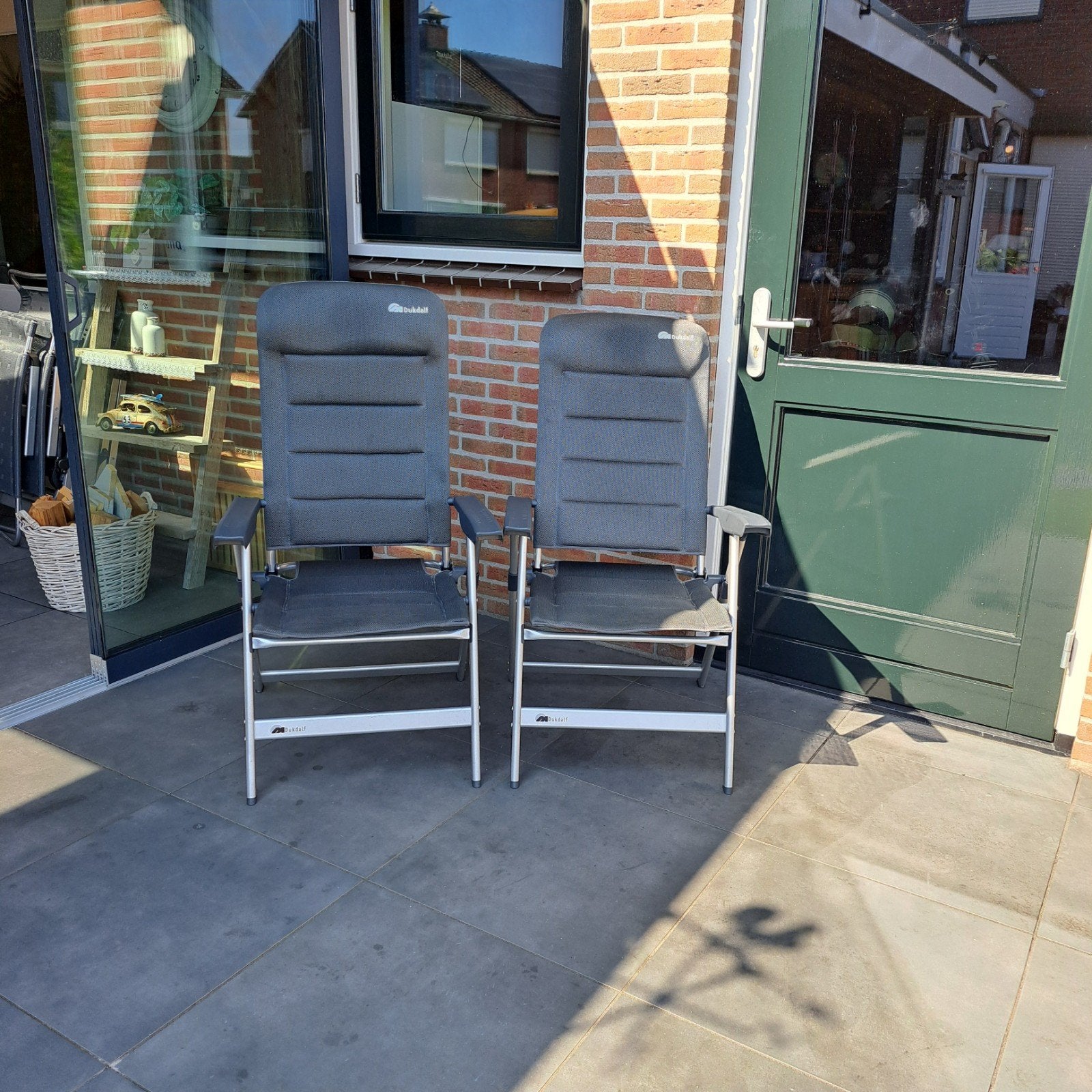 Campingstoelen, Tuin en Terras, Ophalen of Verzenden, Zo goed als nieuw, Aluminium, Tuinset