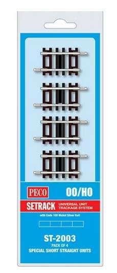 H0 - Code 100 - Rechte rail - L=41 mm, Overige merken, Gelijkstroom, Verzenden, Nieuw