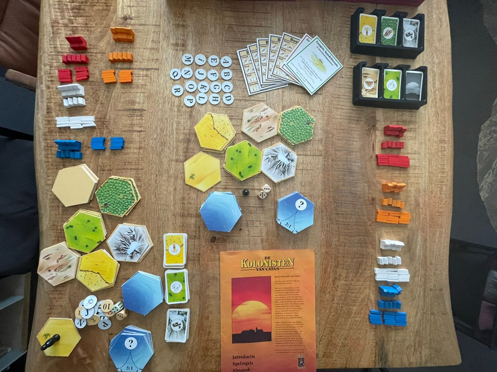 Kolonisten van Catan - houten versie + extra, Ophalen of Verzenden, Gebruikt