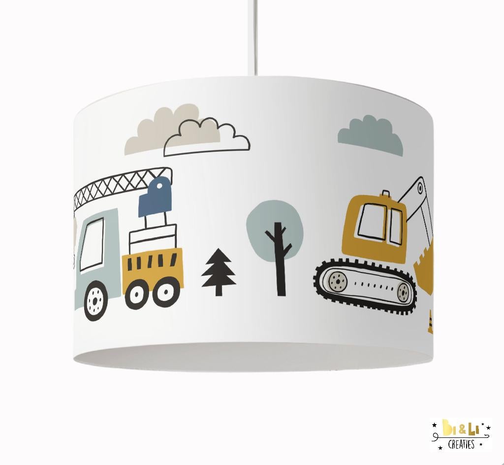 Hanglamp Werkvoertuigen Groot Little Dreamzzz, Bi & Li Creaties, Nieuw, Ophalen of Verzenden, Bilicreaties@gmail.com