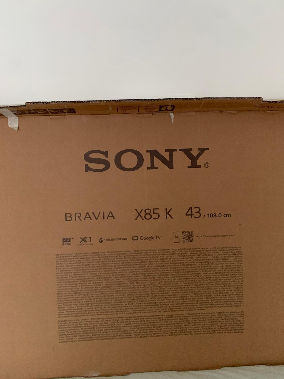 Sony Bravia X85K  43 inch +samsung smart tv 32 inch defect, LED, 120 Hz, Ophalen of Verzenden, Zo goed als nieuw