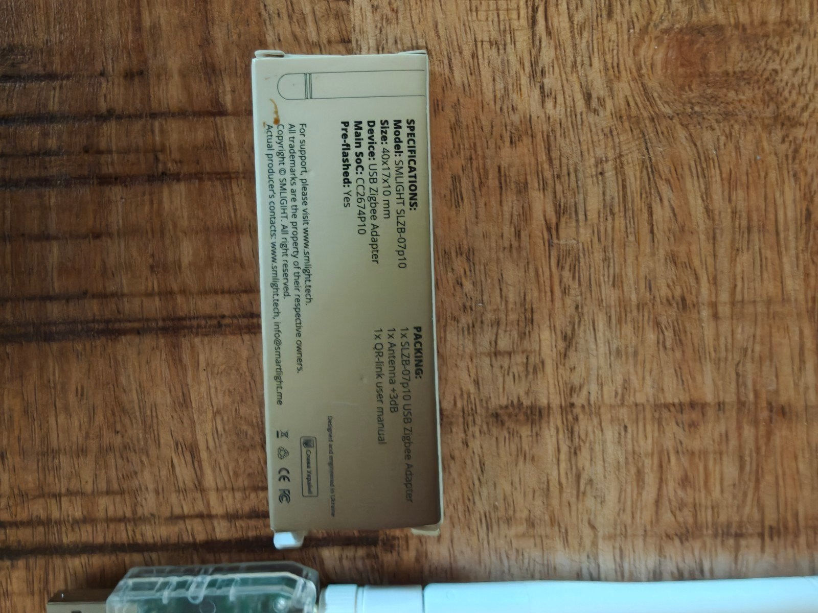 2x SMLIGHT SLZB-07P10 Zigbee USB Adapter, Ophalen of Verzenden
