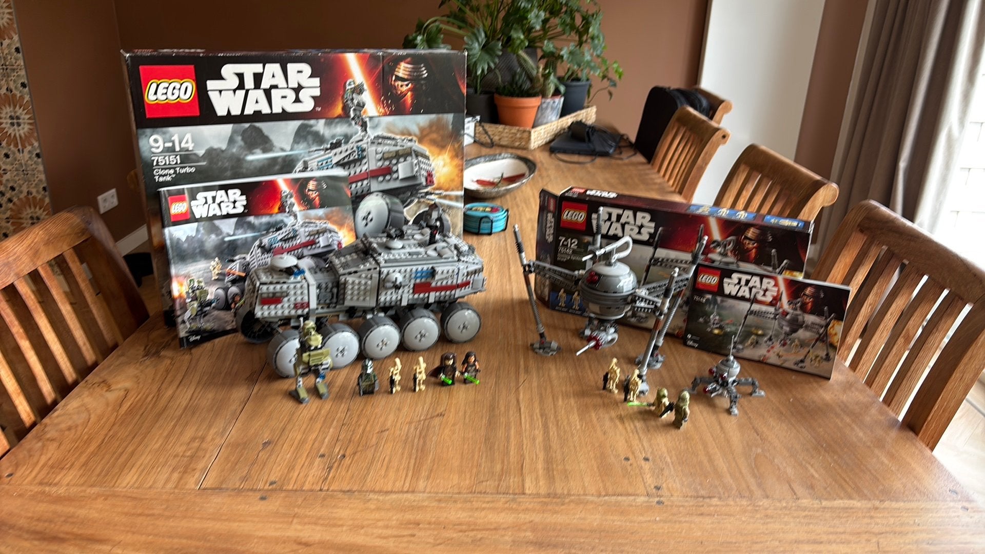 Lego Starwars clone turbo tank en homing spider droid, Ophalen, Star Wars, Lego, Zo goed als nieuw
