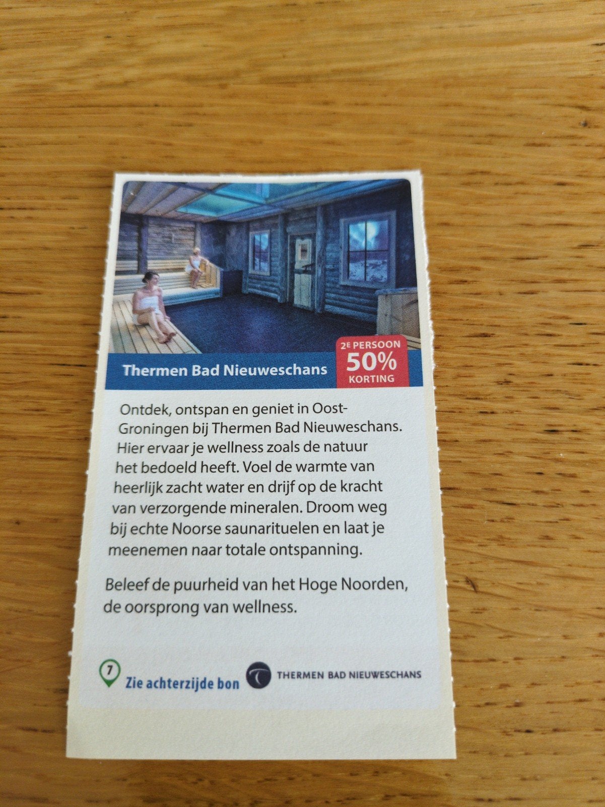 Kortingsbon voor Thermen Bad Nieuweschans, 50 % korting, Tickets en Kaartjes, Drie personen of meer, Kortingsbon, Spa of Sauna