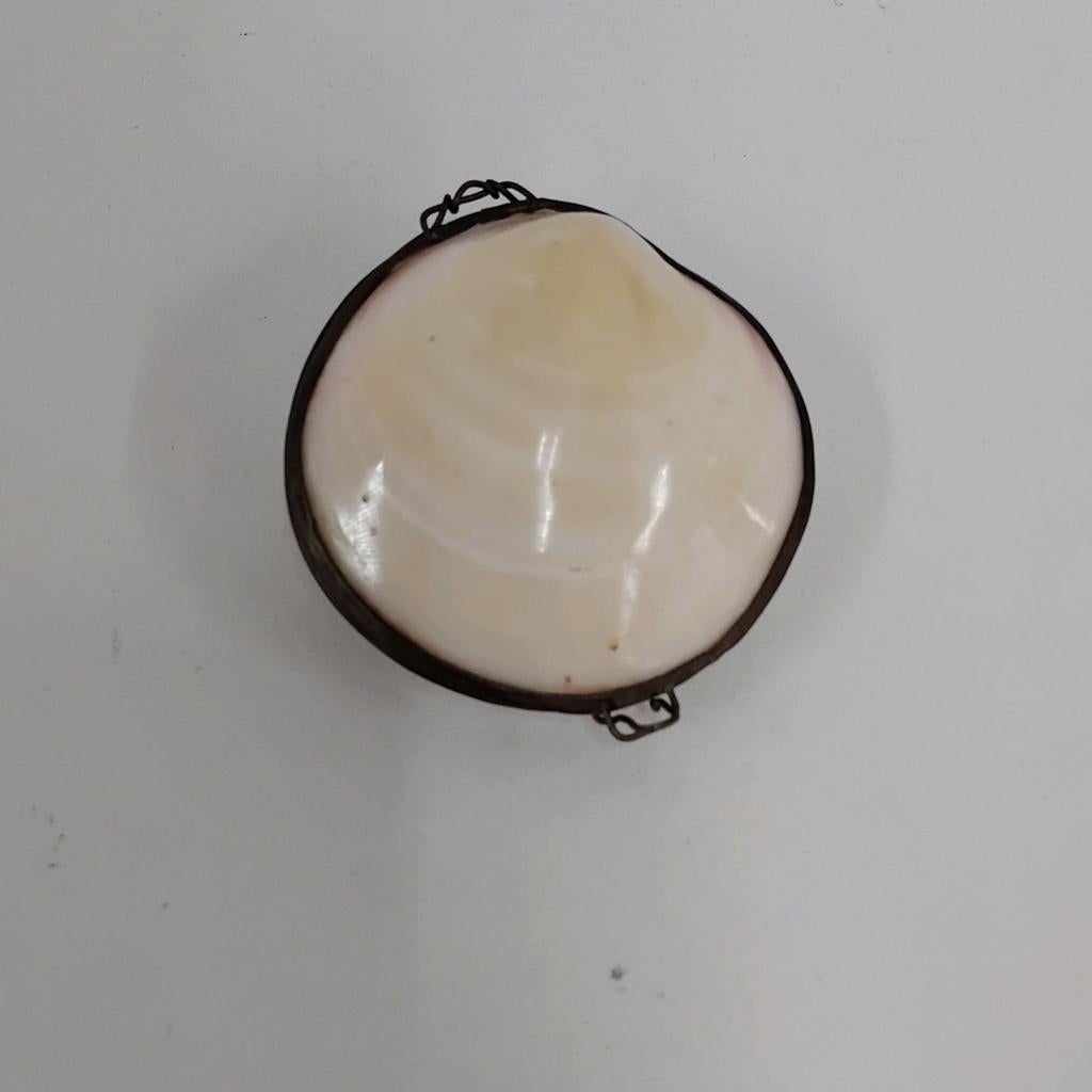 Vintage/antiek schelpen beursje, Antiek en Kunst, Ophalen of Verzenden