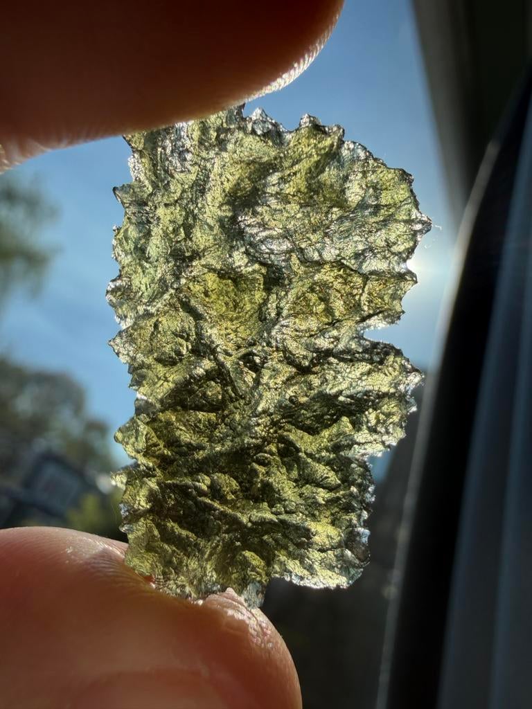 Besednice Moldaviet Jezkovna 4.73g - Uniek Tektiet, Ophalen of Verzenden, Mineraal