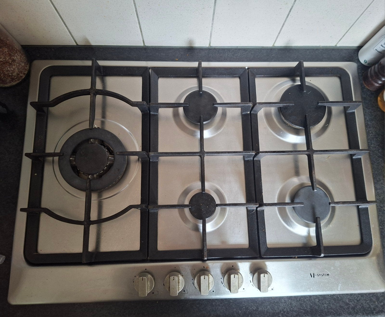 Gratis VI-SYSTEM gasplaat - zelf verwijderen, Witgoed en Apparatuur, Kookplaten, Ophalen, Gebruikt, Inbouw, Gas