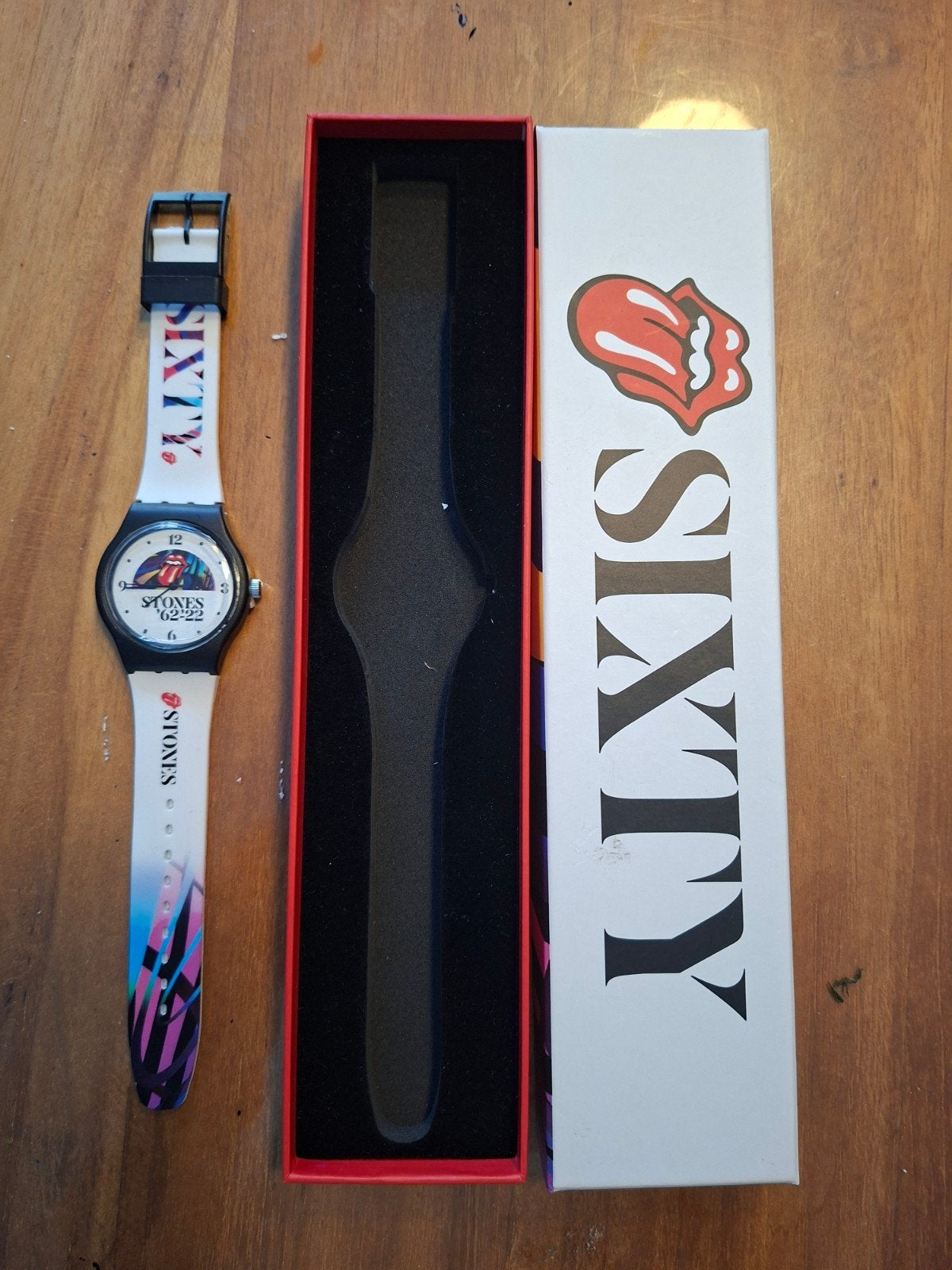 Nieuw (Swatch) The Rolling Stones '62-'22 Sixty horloge, Kunststof, Polshorloge, Swatch, Kunststof