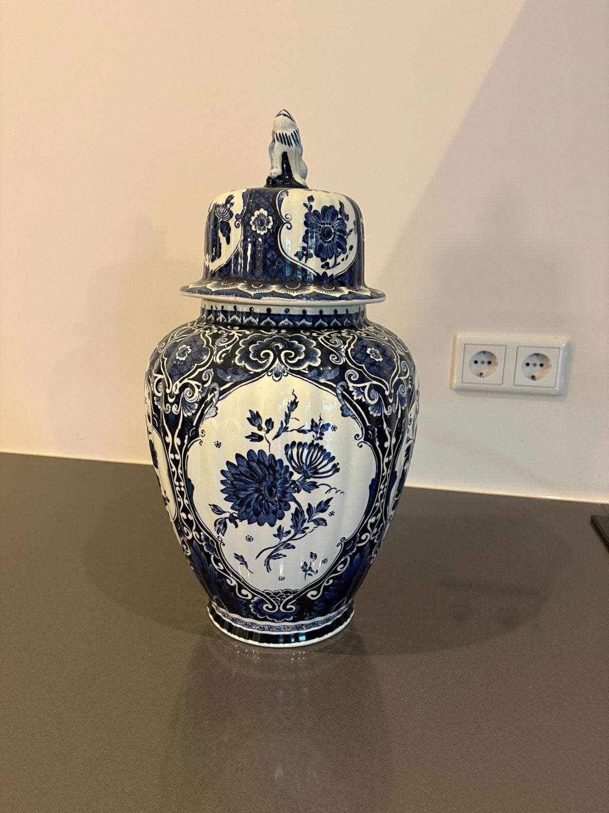 Vintage  Delfts Blauwe Gemberpot, Ophalen