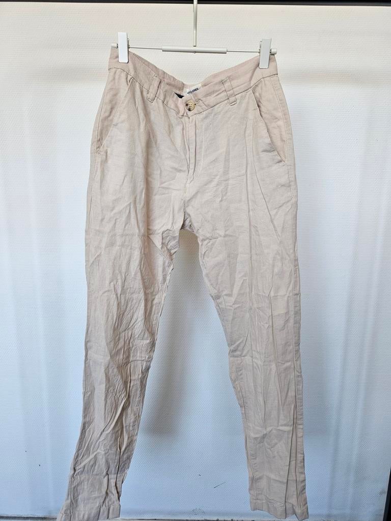 Jack & Jones linnen broek, Ophalen of Verzenden, Beige, Jack & Jones
