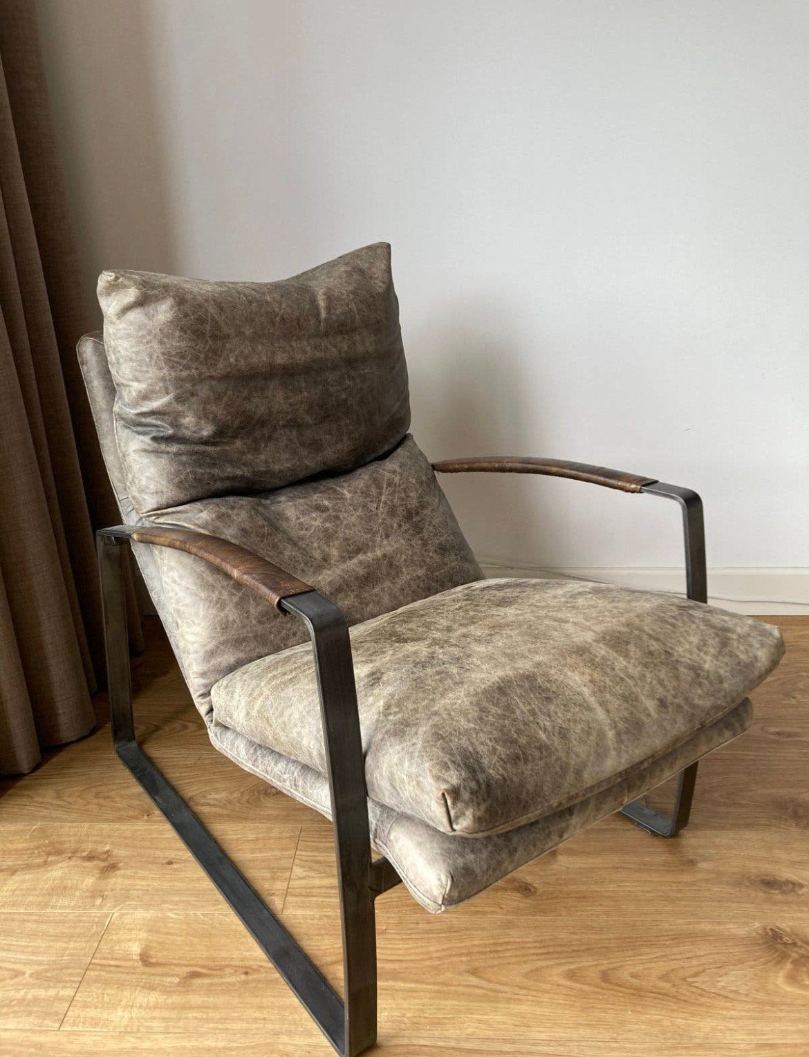 Industrele stoel -Eleonora Lex fauteuil, Huis en Inrichting, Ophalen, Zo goed als nieuw, 50 tot 75 cm