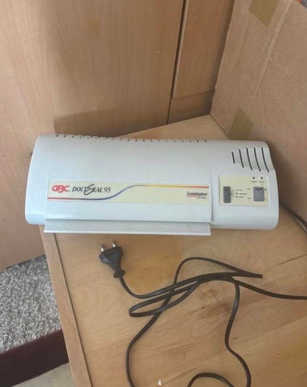 Laminator GBC DOCSeal 95 met nieuwe vellen, Ophalen, Gebruikt