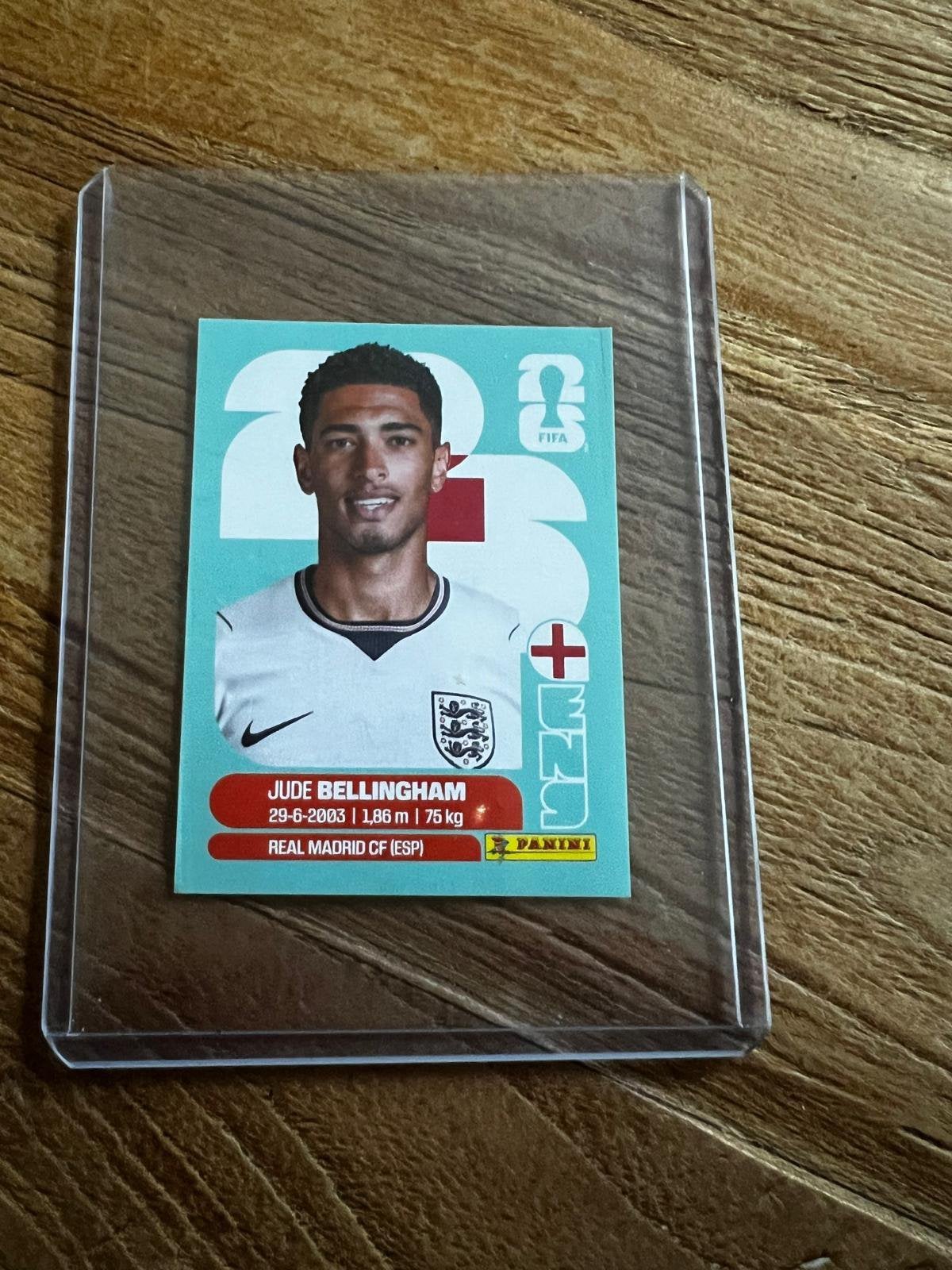 Jude Bellingham Frankrijk WK 2026 Panini voetbal, Ophalen of Verzenden, Zo goed als nieuw, Sticker
