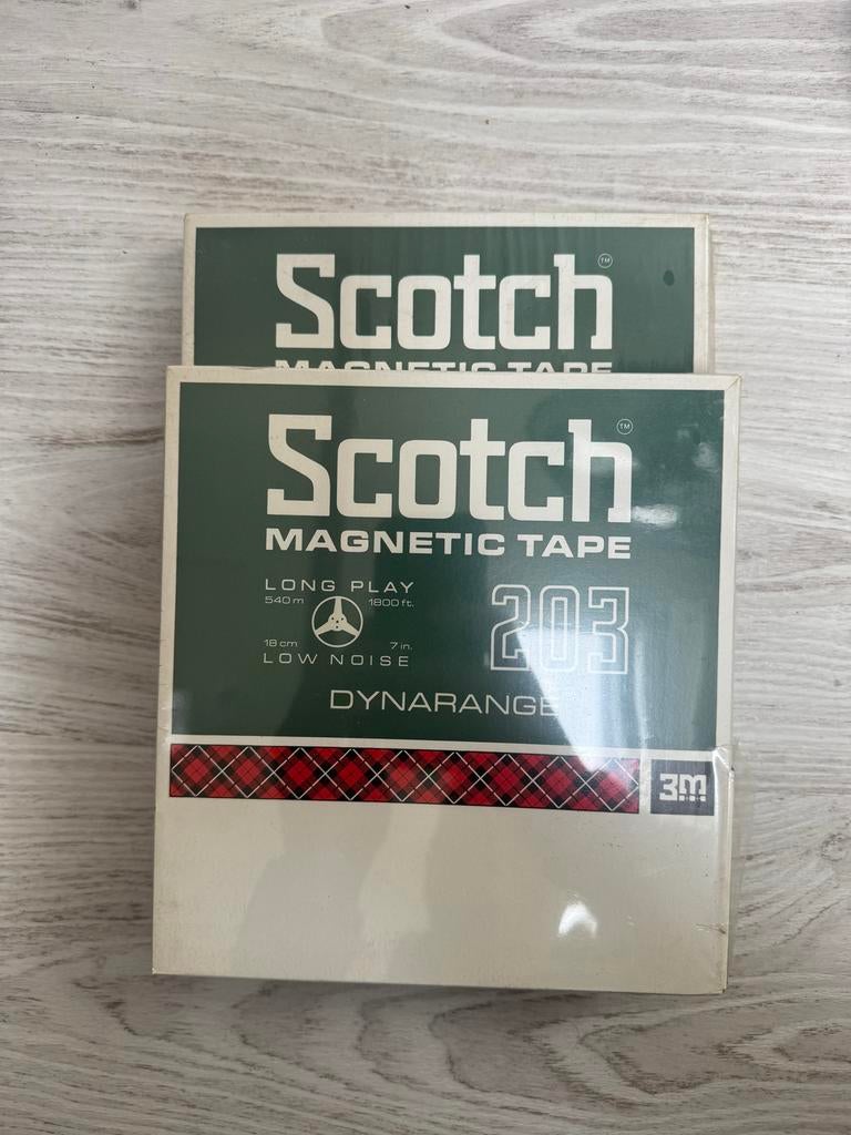 Scotch Magnetic Tape 203 Dynarange (2 stuks), Ophalen of Verzenden, Onderdeel, Met banden