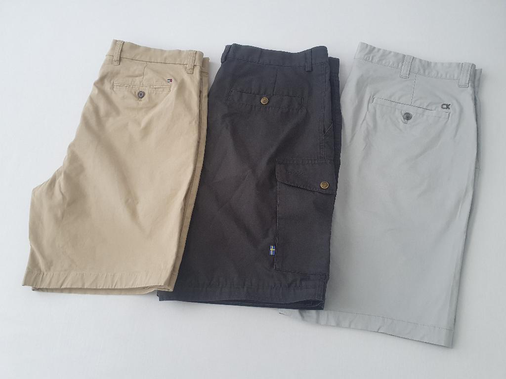 3x korte broek oa Tommy, Fjallraven, Calvin Klein 54/56/XL, Maat 52/54 (L), Overige kleuren, Tommy Hilfiger, Ophalen of Verzenden