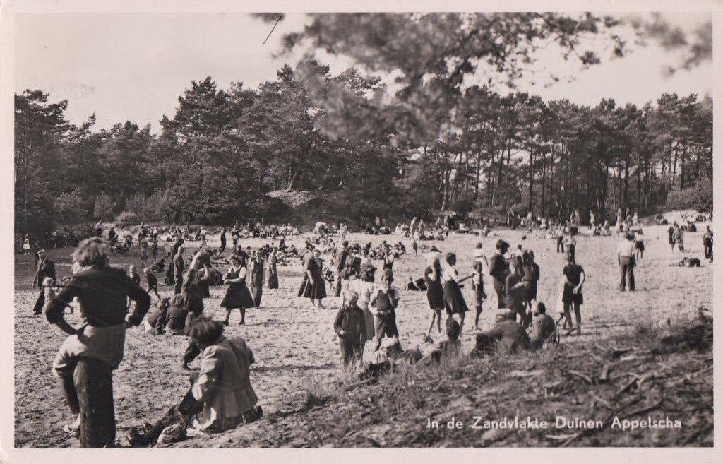 appelscha 2 x duinen zathe/paviljoen mannen''beatrixoord'', Ophalen of Verzenden, Voor 1920, Noord-Brabant