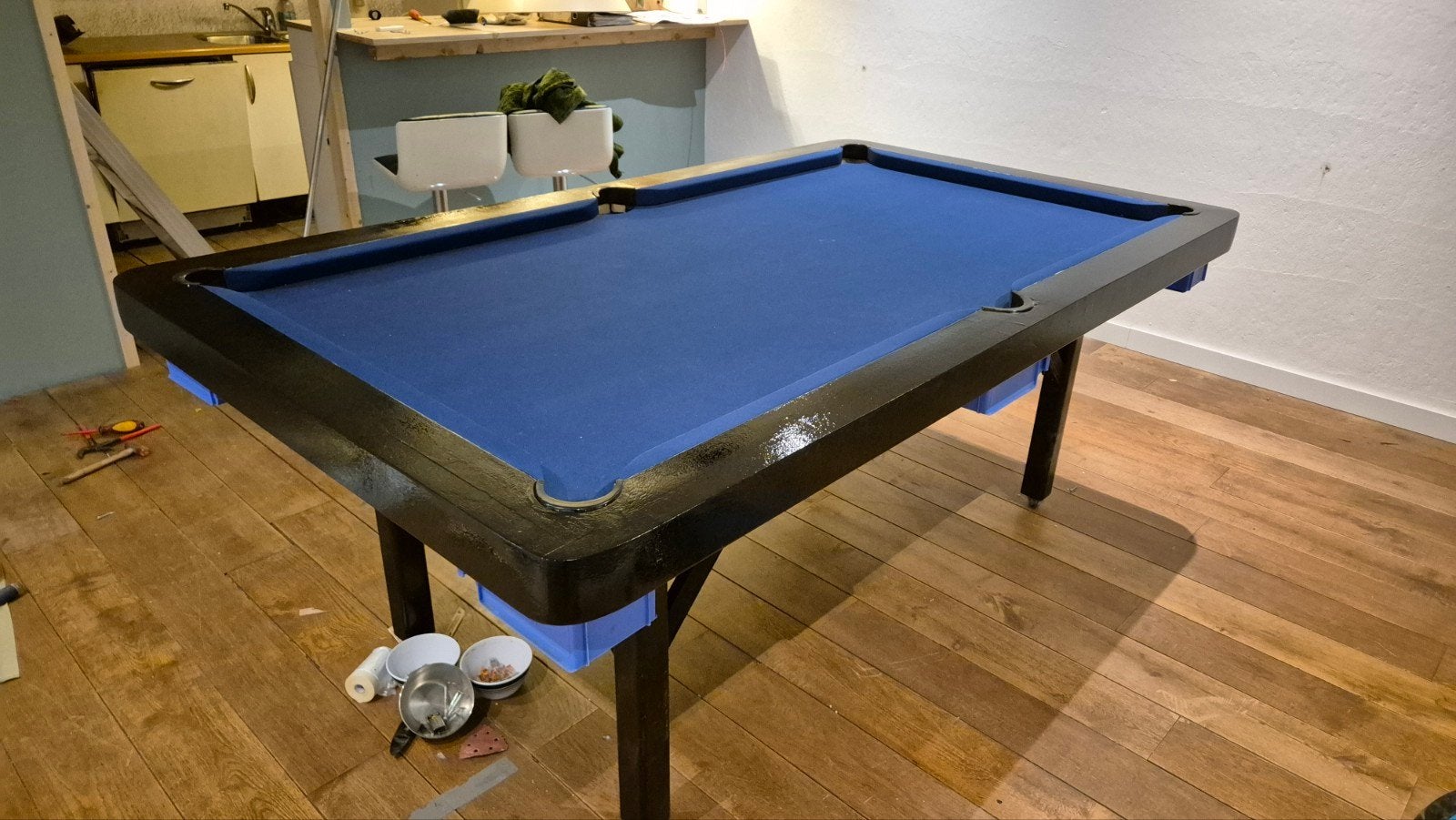 Pooltafel met accessoires - Compleet en klaar voor gebruik, Sport en Fitness, Biljarten en Poolen, Ophalen, Gebruikt, Pooltafel