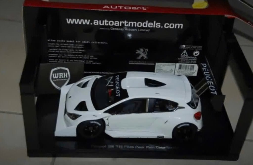 1:18 Peugeot 208 T16 Pikes Peak white Autoart 81355 WRH, Hobby en Vrije tijd, Modelauto's | 1:18, Verzenden, Nieuw, Auto, Autoart