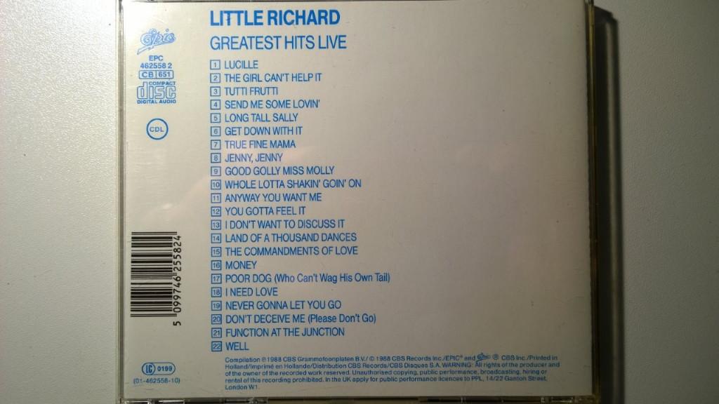 Little Richard - Greatest Hits Live, Cd's en Dvd's, Cd's | Rock, Ophalen of Verzenden, Zo goed als nieuw, Rock-'n-Roll