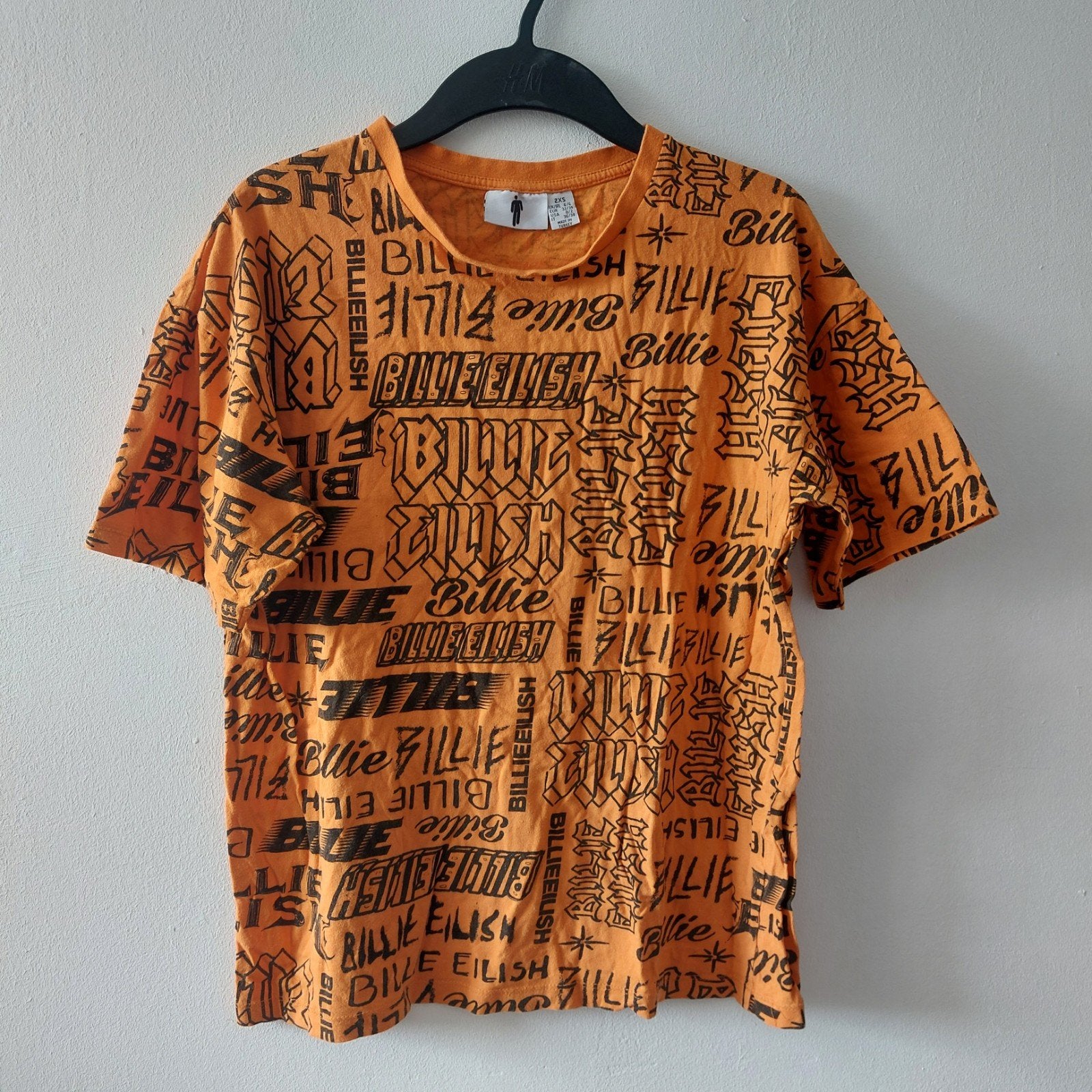 Billy Eilish oversized t-shirt 2XS, Kleding | Dames, T-shirts, Oranje, Ophalen of Verzenden, Billie Eilish, Korte mouw