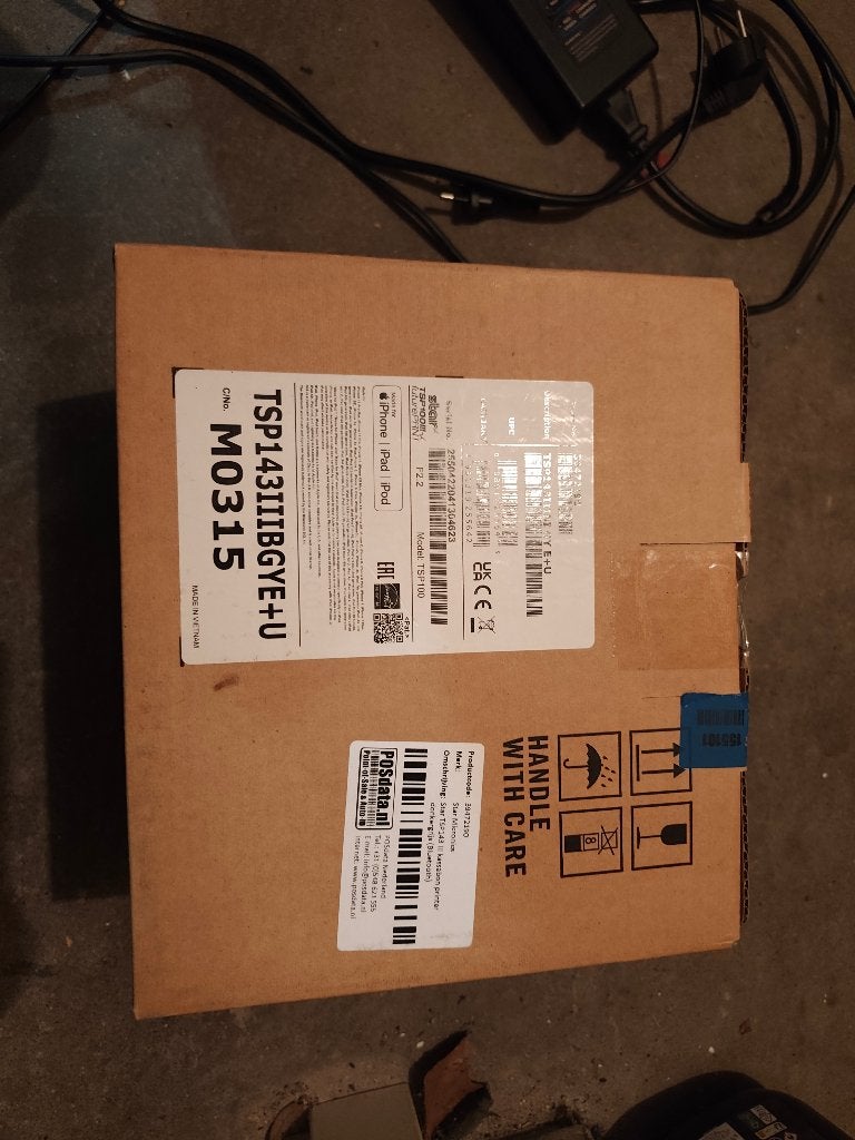 Star tsp143 III kassabon printer donkergrijs bluetooth, Computers en Software, Printers, Ophalen, Zwart-en-wit printen, Printer