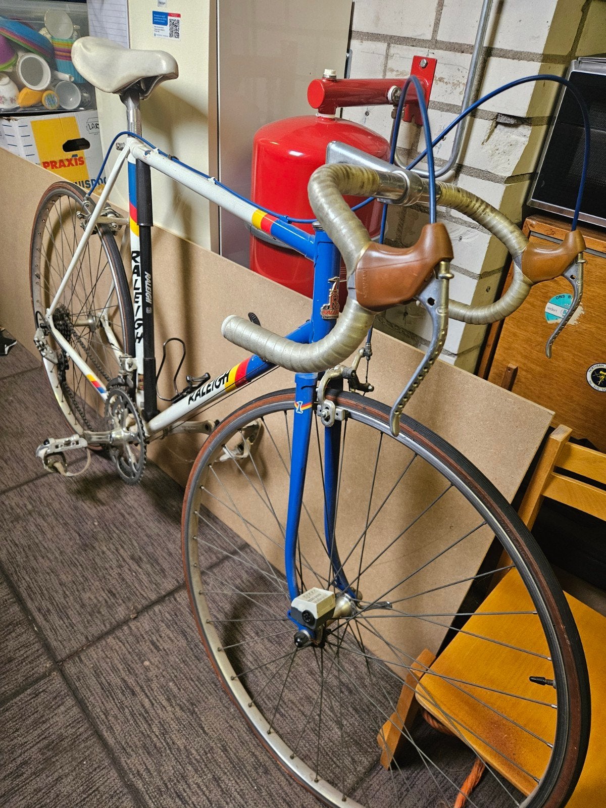 Vintage Raleigh racefiets - Klassieke herenfiets, 28 inch, Gebruikt, 53 tot 57 cm, Ophalen
