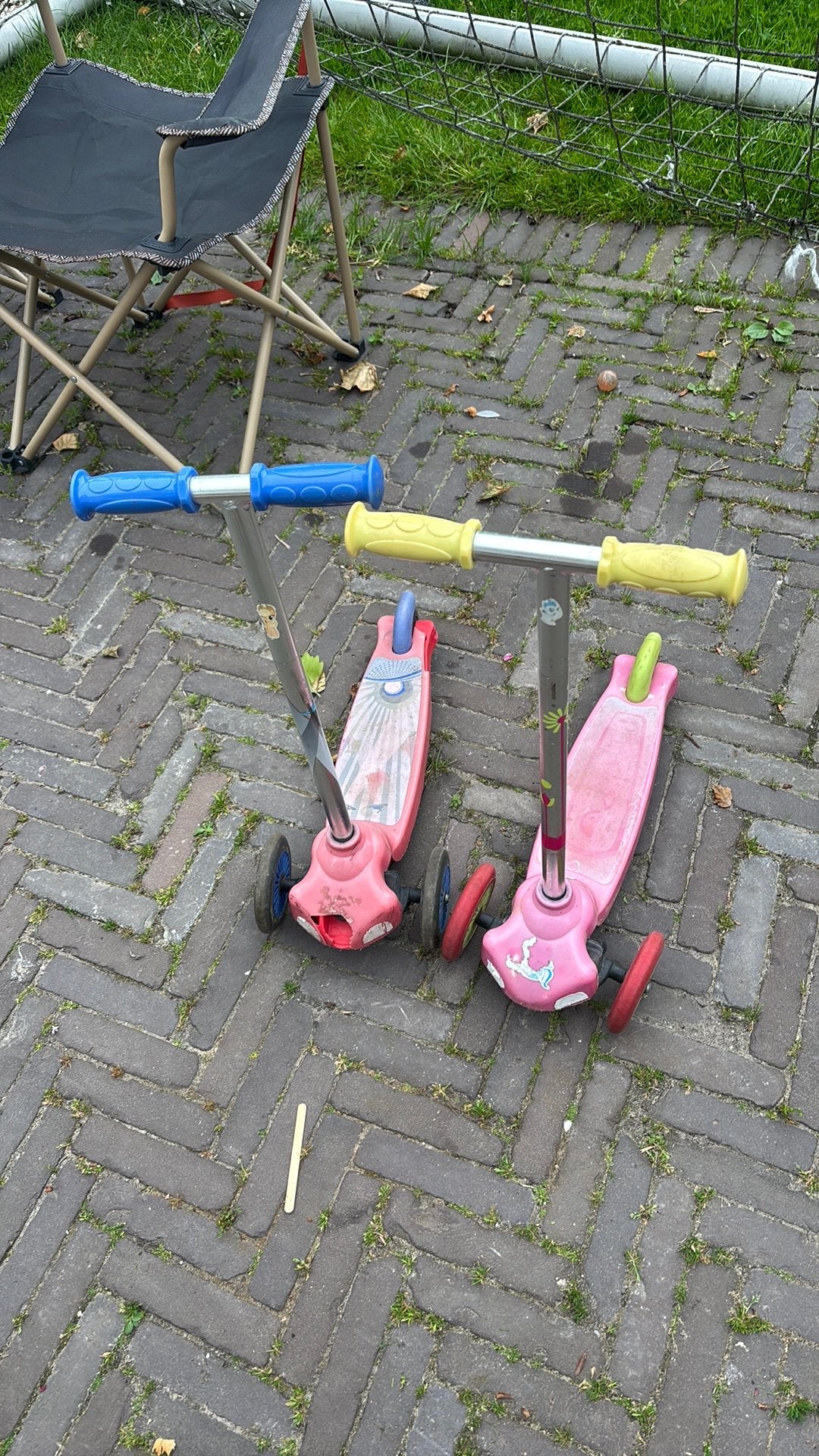 Kinderstepjes vanaf 5 jaar ongv, Fietsen en Brommers, Ophalen, Zo goed als nieuw, Gewone step