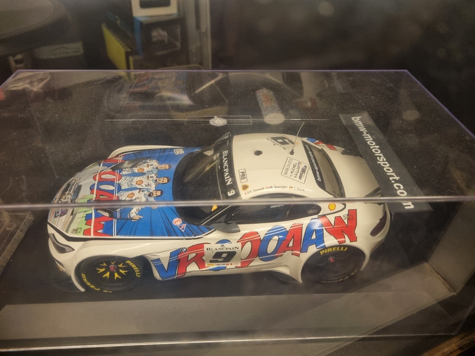 Gezocht: BMW Z4 GT3 Michel Vaillant 1:18, Ophalen of Verzenden, Nieuw, Auto