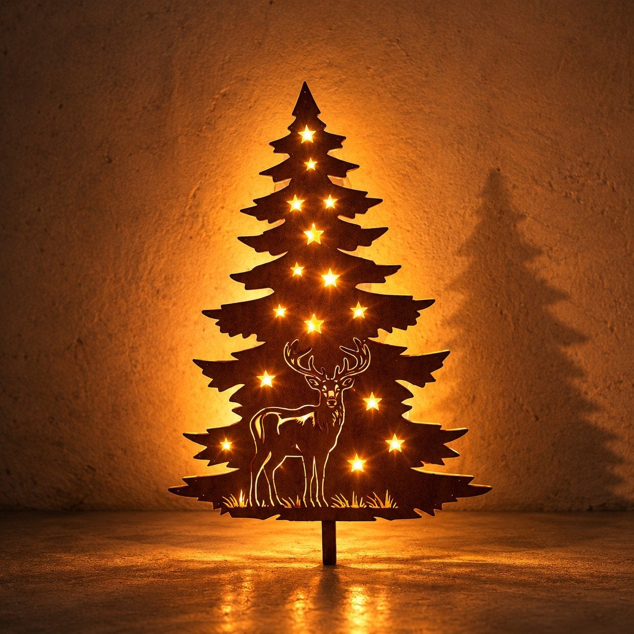 Prachtige Cortenstalen Kerstboom, Tuin en Terras, Tuinhekken en Hekwerk, Ophalen, Zo goed als nieuw, IJzer