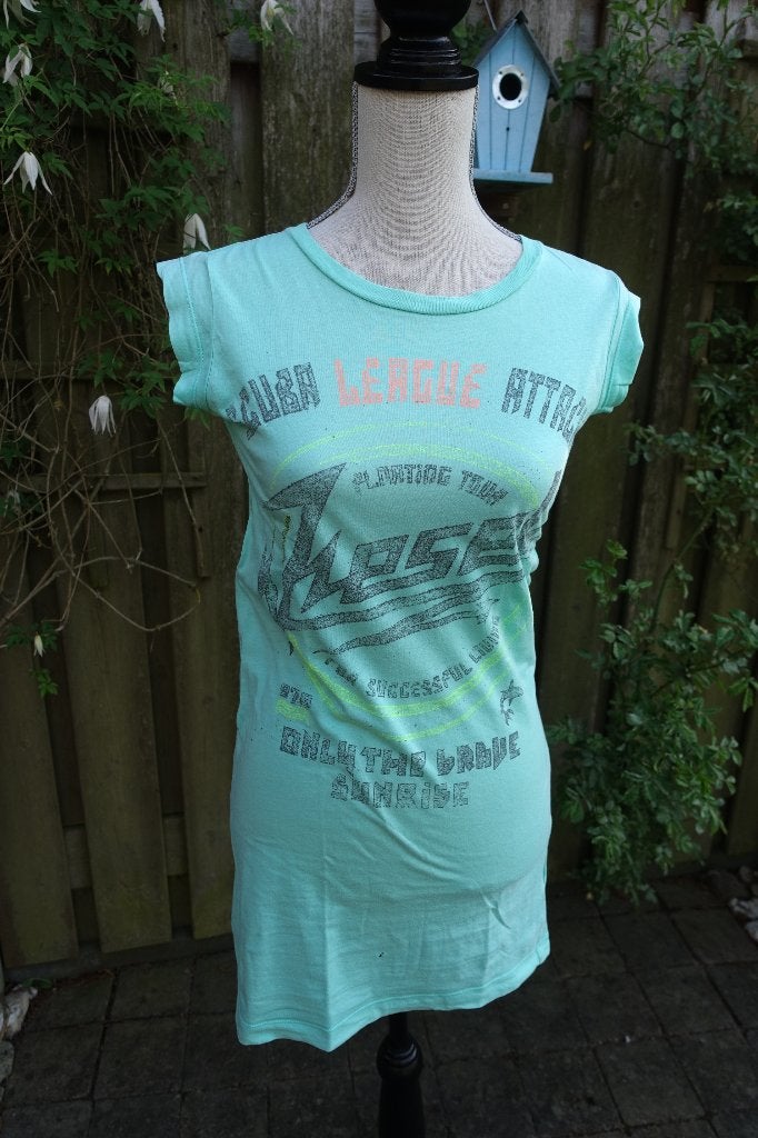 lange mintbroene top van Diesel mt XS, Ophalen of Verzenden, Diesel, Korte mouw, Maat 34 (XS) of kleiner