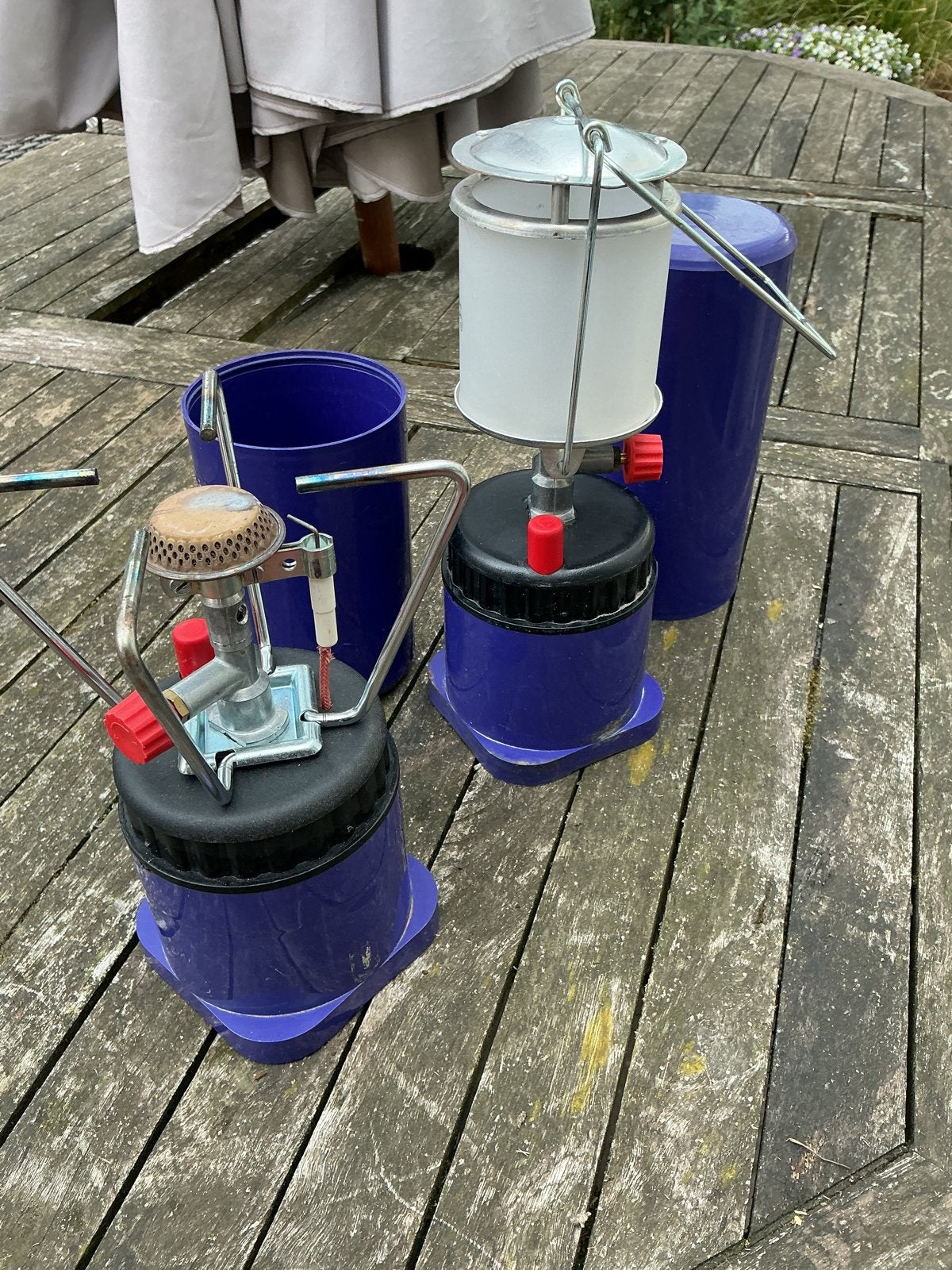 Campingaz brander en lamp set, Ophalen of Verzenden, Gebruikt