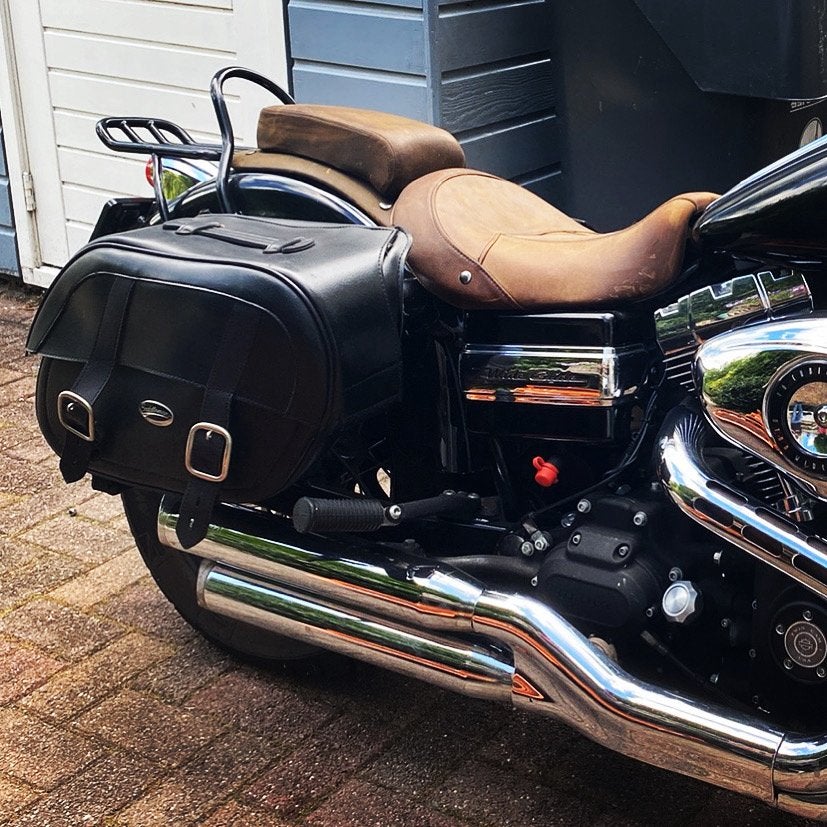 Harley-Davidson Bruin Lederen Zadel  | Dyna 2006-2017, Ophalen of Verzenden, Gebruikt
