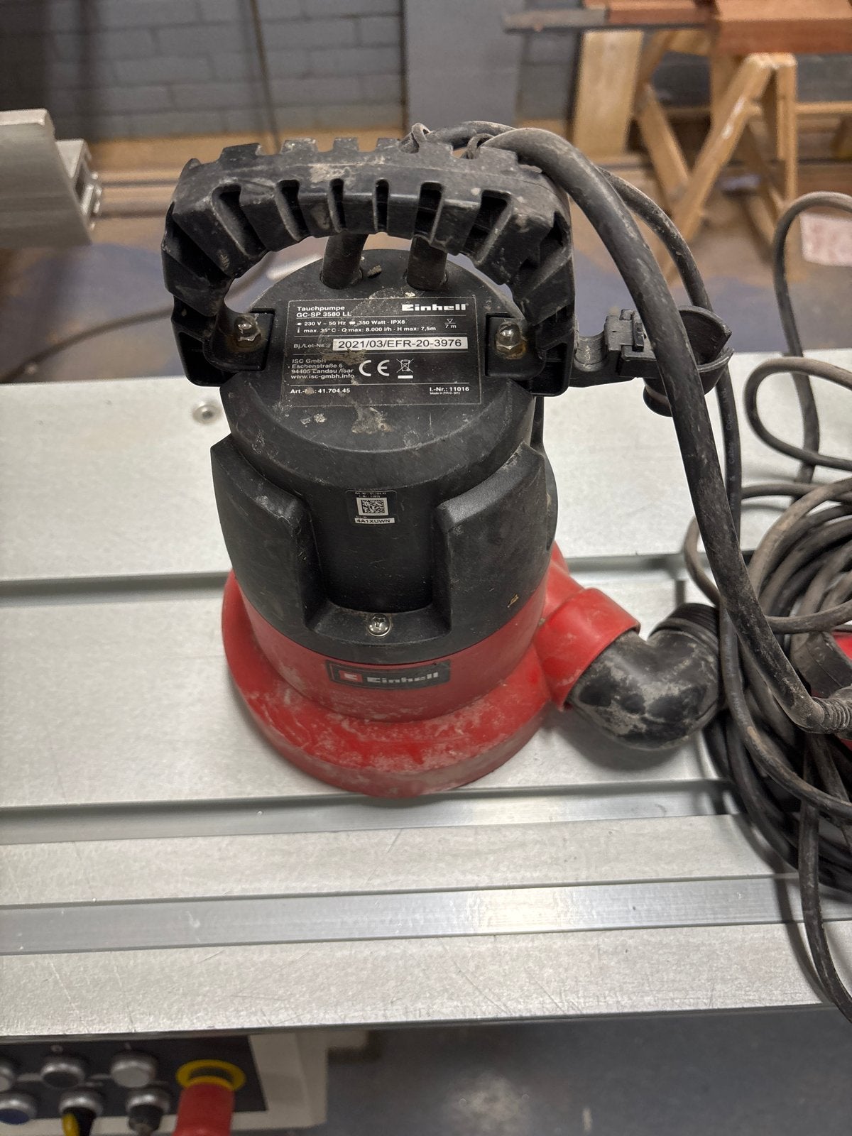 Einhell Dompelpomp GC-SP 3580 LL - Zo goed als nieuw, Ophalen, Zo goed als nieuw, Elektrisch, Dompelpomp