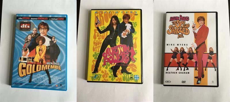 austin powers 1 2 3 dvd trilogy trilogie 1 t/m 3, Cd's en Dvd's, Alle leeftijden, Ophalen of Verzenden, Zo goed als nieuw, Actiekomedie