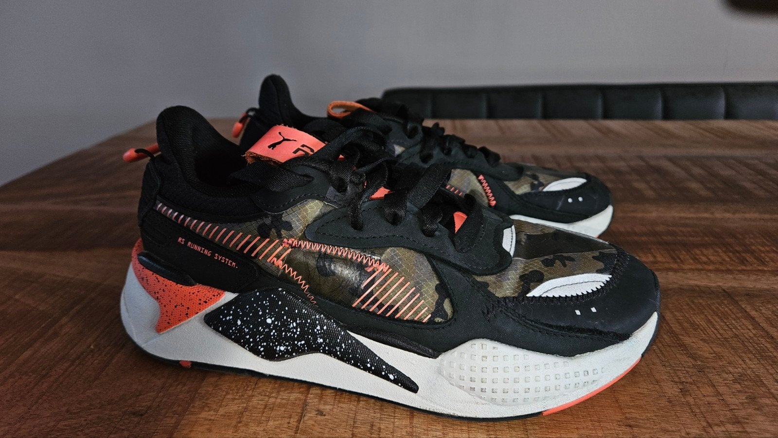 Puma RS-X sneakers, maat 40, camouflage/oranje, Overige kleuren, Puma, Ophalen of Verzenden, Sneakers of Gympen