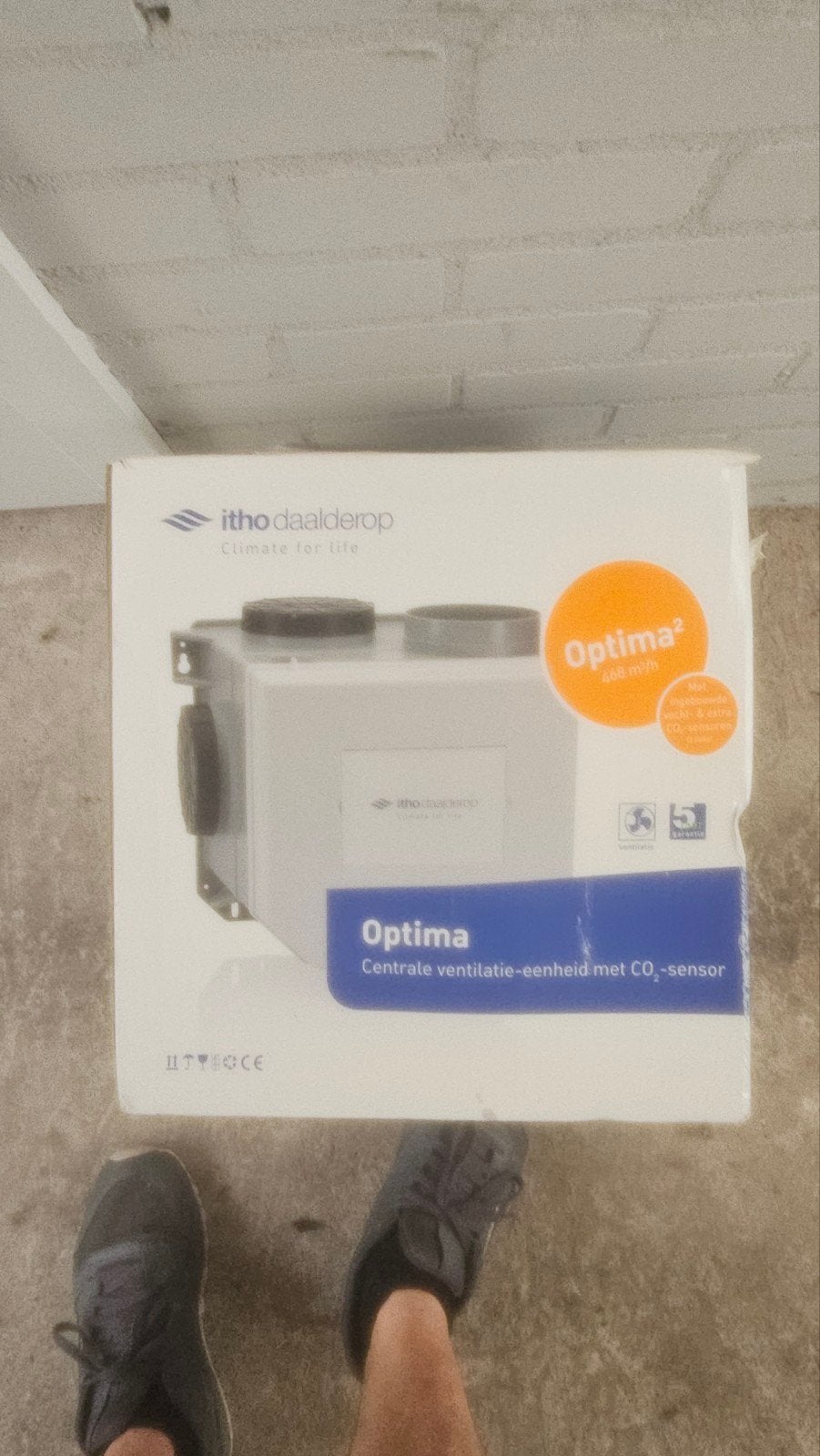 Itho Daalderop Optima 2 Centrale Ventilatie-eenheid, Doe-het-zelf en Verbouw, Ventilatie en Afzuiging, Ventilator en Afzuiger