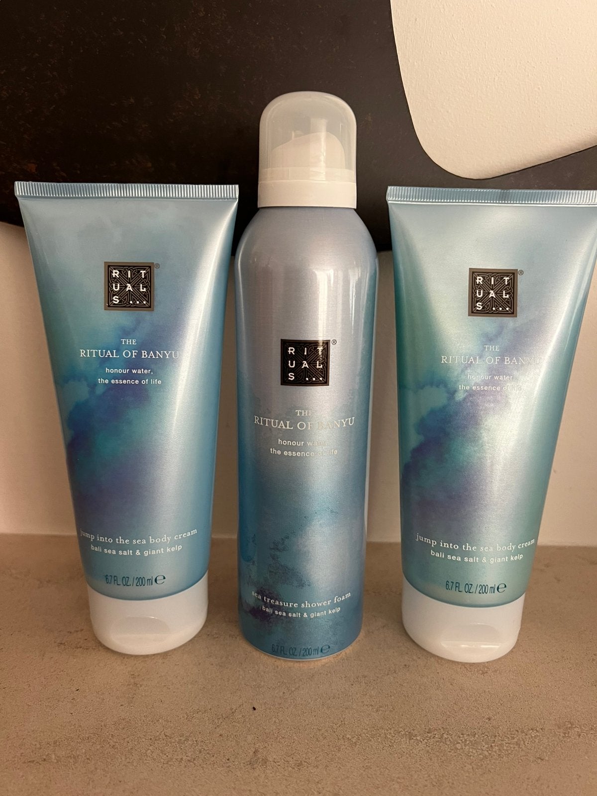 Rituals Banyu Foam & 2 x body cream 🩵 Nieuw!, Sieraden, Tassen en Uiterlijk, Uiterlijk | Lichaamsverzorging, Ophalen of Verzenden
