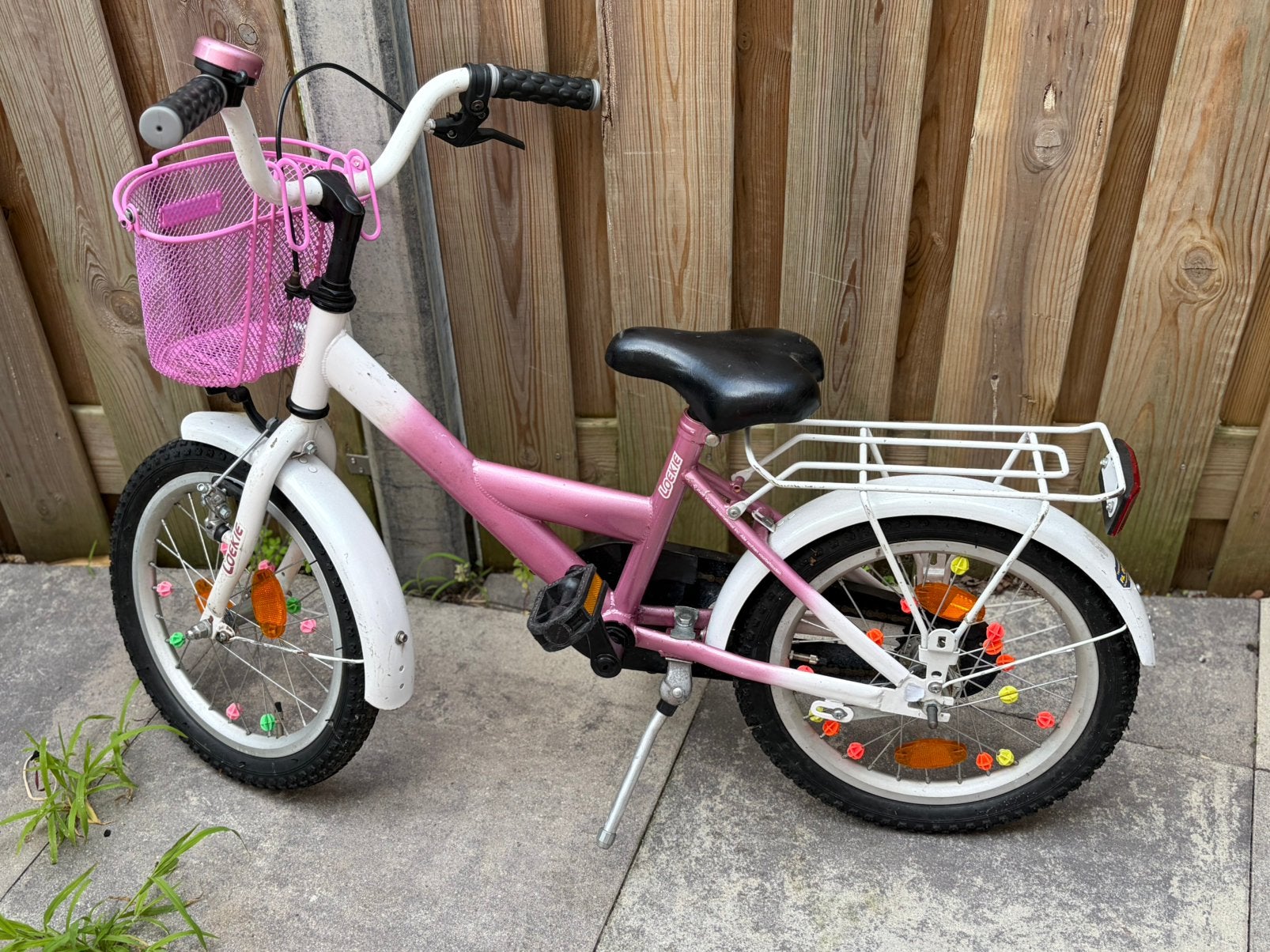 Loekie meisjesfiets 16 inch met Dora thema, Ophalen, Zo goed als nieuw, 16 inch
